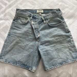 AGOLDE Criss Cross Jean Shorts